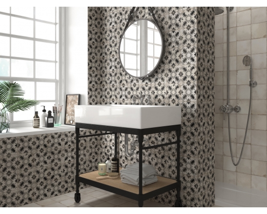 Village Collection White- Black