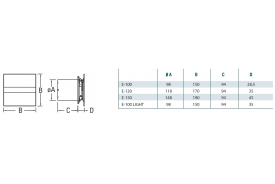 CATA VENTILATOR E-120 G BELI 00901000